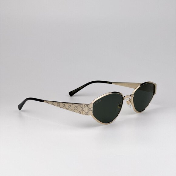Gucci Sunglasses – Gold Metal Cat-Eye Frame with Grey Lenses (GG1853S 001) - Picture 5 of 11